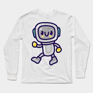 Astronaut doodle in hand drawn style Long Sleeve T-Shirt